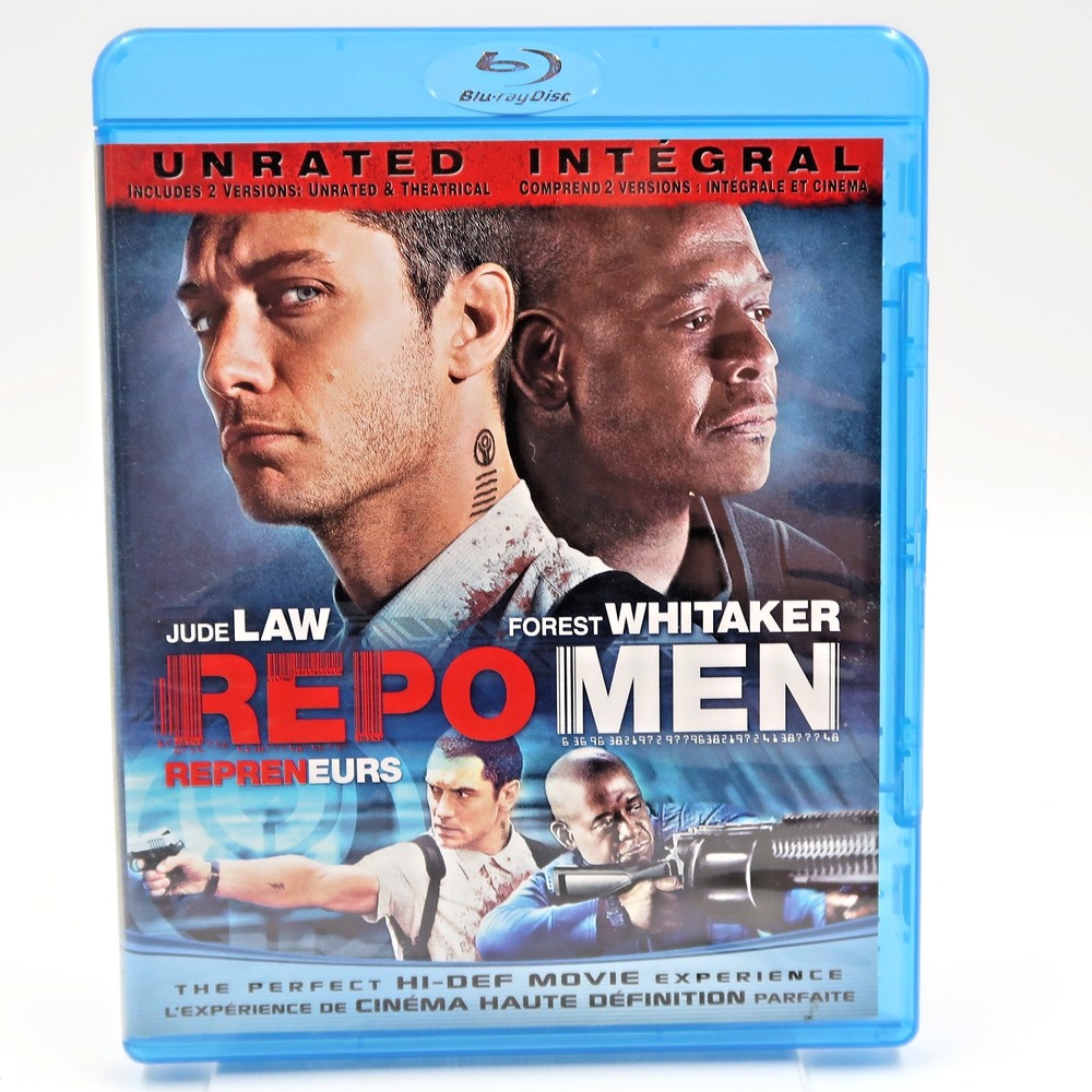 Repo Men Blu-ray 2010 Unrated Jude Law Forest Whitaker Action Sci-Fi Movie